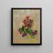 Blomster uden vase - Odilon Redon — indrammet kunstværk på væggen