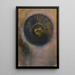 Tête dans une auréole - Odilon Redon — indrammet kunstværk på væggen