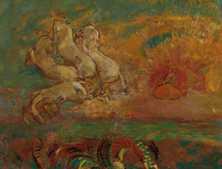 Le Char d'Apollon et le Dragon - Odilon Redon — visning af kunstværket