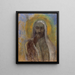 Kristus i stilhed - Odilon Redon — indrammet kunstværk på væggen