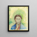 Le Silence - Odilon Redon — indrammet kunstværk på væggen