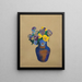 Pensées - Odilon Redon — indrammet kunstværk på væggen