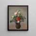 Pivoine, geranium og lilas - Odilon Redon — indrammet kunstværk på væggen