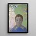 Portrait af Ari Redon - Odilon Redon — indrammet kunstværk på væggen