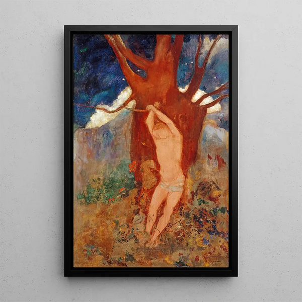 Saint Sébastien - Odilon Redon — indrammet kunstværk på væggen