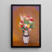 Vase de fleurs - Odilon Redon — indrammet kunstværk på væggen