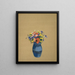 Vase de fleurs - Odilon Redon — indrammet kunstværk på væggen