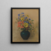 vilde blomster - Odilon Redon — indrammet kunstværk på væggen