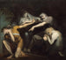 Œdipe forbandende sin søn Polynices - Henry Fuseli — visning af kunstværket