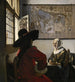 Officier og datter, der ler, - Johannes Vermeer — visning af kunstværket
