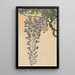 Glycine en blomster - Ohara Koson — indrammet kunstværk på væggen