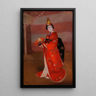 Okada Sabursuke - Dojoji Nakamura Shikan V Nakamura Utaemon V in Djji A Maiden at Djji.webp