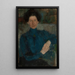 Portrait af Maria Koniewska-Kalinowska 1875-1968 maler - Olga Boznańska — indrammet kunstværk på væggen