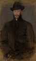 Portrait af Antoni Kamieski 1860-1933 maler - Olga Boznańska — visning af kunstværket