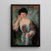 Portrait de Mme Horain - Olga Boznańska — indrammet kunstværk på væggen
