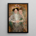 Portrait af to unge damer - Olga Boznańska — indrammet kunstværk på væggen