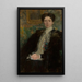 Portrait af Zofia Kirkor-Kiedro née Grabska 1872-1952 - Olga Boznańska — indrammet kunstværk på væggen