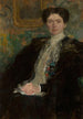Portrait af Zofia Kirkor-Kiedro née Grabska 1872-1952 - Olga Boznańska — visning af kunstværket