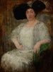 Portrait af en fransk forfatterinde Gabrielle Réval - Olga Boznańska — visning af kunstværket