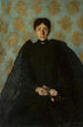 Portrait af en kvinde - Olga Boznańska — visning af kunstværket