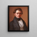 Selvportræt - Oliver Tarbell Eddy — indrammet kunstværk på væggen