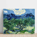 Reproduktion af maleriet Vincent Van Gogh - Oliviermaleri med Alpilles i baggrunden