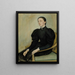 Portrait de Mathilda Wrede - Olof Arenius — indrammet kunstværk på væggen