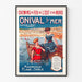 Onival-sur-Mer | vintage plakat — indrammet kunstværk på væggen
