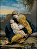 Jomfru med barnet i et landskab - Orazio Gentileschi — visning af kunstværket