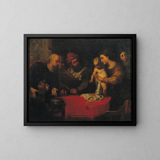 Orazio de Ferrari - The Child Moses Throws down Pharaohs Crown.webp