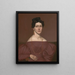 Portrait af Eliza C. Ayres - Orlando Hand Bears — indrammet kunstværk på væggen