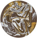 Orfeus og Eurydice forenet - Sir Edward Coley Burne-Jones — vist i et interiør