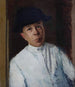 Portrait af en dame - Oscar Ghiglia — visning af kunstværket