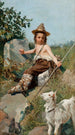 L'Enfance de Giotto - Oscar Pereira da Silva — visning af kunstværket
