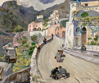 Oskar Laske - Ansicht von Positano.webp
