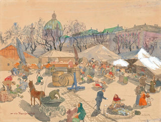 Oskar Laske - Der alte Naschmarkt Vienna.webp