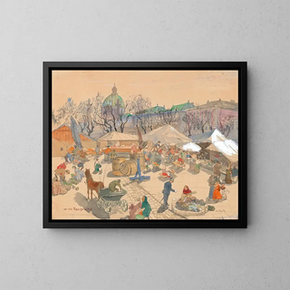 Oskar Laske - Der alte Naschmarkt Vienna.webp