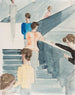 Bauhaus Trappe Maleri - Oskar Schlemmer — visning af kunstværket