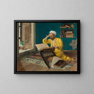 Osman Hamdi Bey - Islamic theologian with Quran.webp