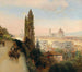 Vue de Florence - Oswald Achenbach — visning af kunstværket
