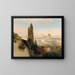 Vue de Florence - Oswald Achenbach — indrammet kunstværk på væggen