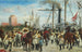 Studie til hesteoptoget i Korsør i 1848 - Otto Bache — visning af kunstværket