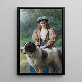 Otto Eerelman - Mdchen mit Hund.webp