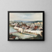 Vue de Wasserburg am Inn depuis l'Innleite - Otto Geigenberger — indrammet kunstværk på væggen