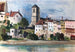 Wasserburg am Inn, del af huse ved Inn - Otto Geigenberger — visning af kunstværket