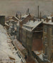 Vue depuis l'atelier de l'artiste sur l'Augustastraße à Karlsruhe - Otto Gräber — visning af kunstværket