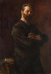 Portrait af tegneprofessor Arthur Haferkorn - Otto Greiner — visning af kunstværket