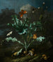 Chardons og sommerfugle - Otto Marseus van Schrieck — visning af kunstværket