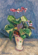 Cyclamen i blomst - Otto Modersohn — visning af kunstværket