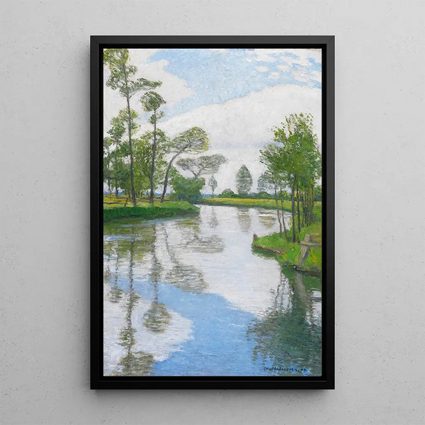Rive de floden - Otto Modersohn — indrammet kunstværk på væggen